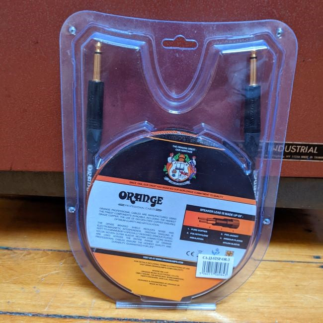 Orange Speaker 3' Cable – Stompbox Sonic