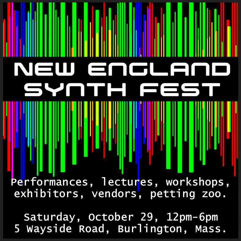 New England Synthfest Poster. For OCT. 29TH 2022. in Burlington, MA